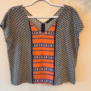 Anthropologie THML Bohemian Cap Sleeved Blouse